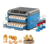 Incubateur Automatique D'œufs For Poulet Canard Caille Capacité 24-300 Couveuse Numérique For Volaille Avec Rotation Automatique Œufs Contrôle L'humidité Température Petite Ferme Domestique(120)