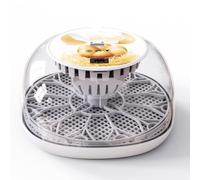 Incubateur avec contrôle de la température, peut contenir 12 œufs, vue à 360°, pour incuber poulet, canard, caille, oeufs d'oie