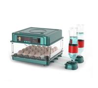 Incubateur, Couveuse Oeuf Automatique, 24 œufs, & Température Normé avec hydratation de lit d'eau à ion d'eau automatique