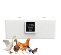 Incubateur de poussins 5V avec instructions vidéo Incubateur en mousse automatique avec lit à eau | Capacité 10-25 œufs pour les poules, canards, cailles-usage didactique idéale, le laboratoir