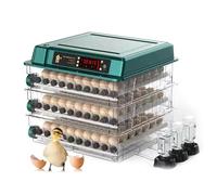 Incubateur d'oeufs avec rotation automatique des œufs pour poules, canards, cailles - Capacité de 36 œufs, fenêtre transparente à 360°, affichage de la température