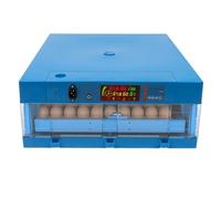 Incubateur d'œuf couveuse automatique, 64 œufs Couveuse Incubateur, 0-99℃ Température réglable, avec mangeoire, alimentation en eau, Pour poules Canards Cailles