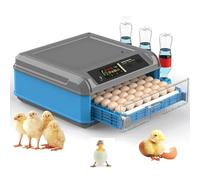 Incubateur d'œufs 192/256/500 avec machine à volaille à usage général, rotation automatique des œufs, contrôle de la température et de l'humidité et écran LED pour poulets et canards (taille : 128)