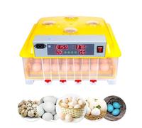 Incubateur d'œufs à couver numérique à 48 œufs entièrement automatique à un bouton pour poulets, canards, cailles, oiseaux et autres volailles