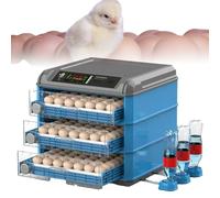 Incubateur D'œufs À Usage Automatique Couveuse De Volaille Avec Rotation Automatique Des Œufs Contrôle De Température L'humidité Écran LED For Poulets Canards Oiseaux(176)