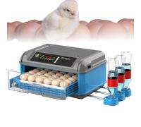 Incubateur D'œufs À Usage Automatique Couveuse De Volaille Avec Rotation Automatique Des Œufs Contrôle De Température L'humidité Écran LED For Poulets Canards Oiseaux(24)