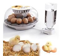 Incubateur D'œufs Automatique avec 12 œUfs pour Poules, Alimentation en Eau Externe, Canards et Autres Oiseaux avec ContrôLe Automatique de L'Humidité