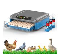 Incubateur d'œufs de poule, incubateur de poussins entièrement automatique avec retourneur automatique d'œufs - Contrôle de la température pour éclosion de poulets, canards, oies, cailles - Peut
