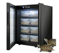 Incubateur d'œufs de reptile avec thermostat et éclairage LED, simulation d'environnement pour éclosion de petits oiseaux comme des cailles