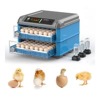 Incubateur d'œufs numérique pour éclosion de poulets, oiseaux, cailles, canards, rotation automatique, contrôle de l'humidité, parfait pour les œufs de volaille et d'oiseaux