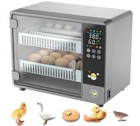 Incubateur d'œufs pour couver des œufs - Rotation automatique des œufs, contrôle de l'humidité, affichage de la température et plusieurs modes d'éclosion pour poulets, canards, oies et pigeons