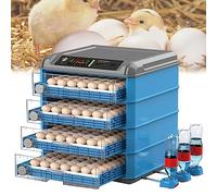 Incubateur d'œufs pour poussins à éclosion - Tournage des œufs LED haute efficacité, contrôle de la température et ventilation automatique pour œufs de poulet, canard, oie et oiseaux