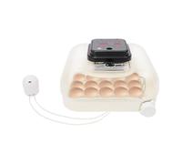 Incubateur entièrement automatique pour 35 œufs, avec lumière LED et intervalle de rotation des œufs de 90 minutes, contrôle de la température 0 à 40 °C, incubateur numérique pour poules, canards