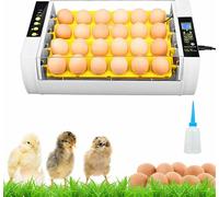Incubateur Incubateur automatique entièrement automatique 24 incubateurs avec tour automatique, contrôle de la température et de l'humidité Pour poulets Canards Oies Volailles Pigeons Cailles