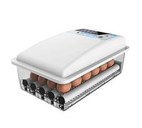Incubateur pour 24 œufs entièrement automatique avec écran LED, incubateurs avec humidité automatique et contrôle de la température, pour poules, canards, oies et plus encore