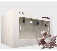 Incubateur pour animaux domestiques avec lampe chauffante réglable pour nouveau-né, chiots, chatons, élevage et mise bas