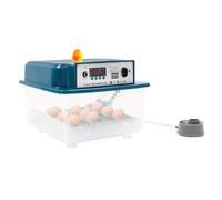 Incubateur pour œufs - Couveuse entièrement automatique avec rotation des œufs, contrôle de la température et de l'humidité - Couvercle transparent à 360° - Couveuse entièrement automatique - 16 œufs