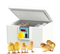 Incubateurs pour Œufs à,Boîte Chauffante pour Canetons | Éclosoir Volaille Transportable avec Écran Digital, Régulation Thermique de Haute Précision pour Œufs de Poule, Cane, Oie et Élevage Domestiqu