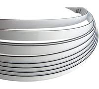 Incudo Reliure de guitare en PVC 3 plis Blanc/noir/blanc 1700 x 6 x 1,5 mm