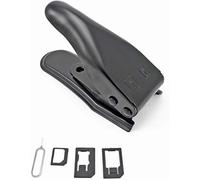 Incutex Double découpeur, Pince, poinçon Carte SIM pour Portables, Smartphones et tablettes, Noir