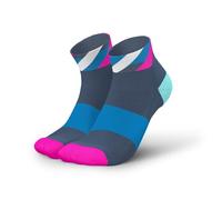 INCYLENCE 1 paire de chaussettes de course courtes pour homme et femme avec légère compression, Boucles roses Zucchero, 43-46