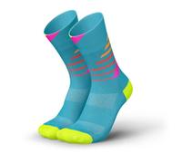 INCYLENCE 1 paire de chaussettes de course pour homme et femme avec légère compression, Ladders Blue Pink, 39-42