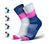 INCYLENCE - Chaussettes de compression Mirrored - pour le running/triathlon - hautes/légères/respirantes - protection contre les ampoules - rose - 39-42