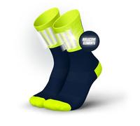 INCYLENCE Chaussettes de course High-Viz avec réflecteurs - Fonctionnelles et respirantes pour une visibilité maximale, 1 paire, V3 Blue Canary, 43-46
