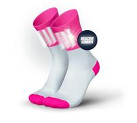 INCYLENCE Chaussettes de course High-Viz avec réflecteurs - Fonctionnelles et respirantes pour une visibilité maximale, 1 paire, V3 Rose, 39-42