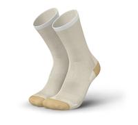 INCYLENCE Chaussettes de vélo de course pour femme - Chaussettes de cyclisme ultra fines avec compression légère, respirantes et coutures lisses au niveau des orteils pour le cyclisme, beige, 35-38