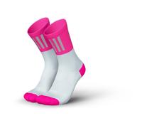 INCYLENCE Chaussettes de course High-Viz avec réflecteurs - Fonctionnelles et respirantes pour une visibilité maximale, 1 paire, V3 Rose, 35-38