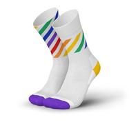 INCYLENCE Pride Chaussettes de course respirantes pour homme et femme, Rainbow, 43-46