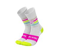 INCYLENCE - Kickass Socks V3 - Chaussettes de running - EU 43-46 - white / canary pink