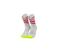 INCYLENCE Chaussettes hautes Ultralight Waves, respirantes et très fines, Blanc/Rose 39-42