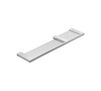 Inda A15510CR Divo Panier de douche avec étagère amovible, laiton, chromé, 11 x 52 x 1,70 cm