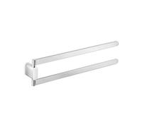 Inda A20150CR Mito Porte-Serviette Double Articulation Laiton Chromé 40 x 2 x 9 cm