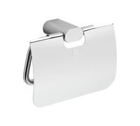 Inda A20260CR Mito Porte-Rouleau avec Couvercle pour Papier génique, Laiton, chromé, 5 x 15 x 10 cm