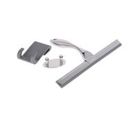 INDA - Accessoires de Salle de Bain, Lave Vitres, Raclette Murale ou Fixation Verre en Inox, Dimensions 25 x 15,7 x 3,3 cm