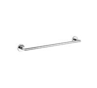 INDA - Accessoires Salle de Bain, série Forum, Porte-Serviettes Mural en Laiton chromé, Dimensions du Porte-Serviette 35,5 x 7,3 x 5,5 cm, entraxe 30 cm