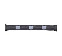 INDA-Exclusiv Boudin de porte avec cœur Anthracite 90 x 12 cm
