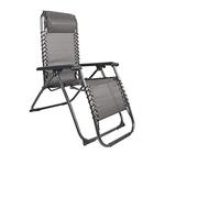 INDA-Exclusiv Chaise de jardin Comfort - Fauteuil relax - Chaise longue - Pliable - Réglable - Avec repose-tête