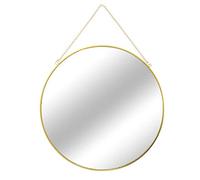 INDA-Exclusiv Miroir mural de 30 cm de diamètre - Avec chaîne à suspendre
