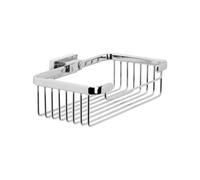 INDA - Panier de Rangement Alto L.20 H.6 cm Lea Chrome Brillant