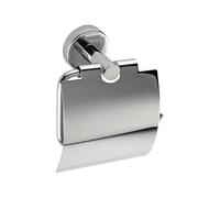 Inda Porte-Rouleau avec Couvercle pour Papier Igenica, Acier Inoxydable, Brillant, 7 x 15 x 15 cm
