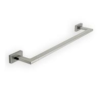 INDA | Porte-Serviettes Mural (8 x 51 x 3 cm) | Série Lea, en Laiton, Facile à Installer, avec vis et Chevilles, Anti-Corrosion, Design Essentiel - Chromé