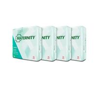 Indas Serviettes Tocologiques Maternity en Cellulose Lot de 4 - Confort et sécurité post-partum, 100 unités au total
