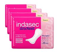 Indasec #2 Dermoseda Serviette pour Incontinence Micro 50 g (Lot de 4)