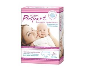 Indasec® Pospart Culottes Jetables T-unique 4 unités
