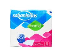 INDASEC Sabanindas Normal Lot de 25 alèses en Flocons Blanc 60 x 90 cm