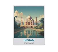 Inde, Asie du Sud，1000 Pièces Puzzle Adulte Puzzle Artisanat Cadeau Classique Jouet en Bois Cadeau Unique Décoration Intérieure（75x50cm）-HS37